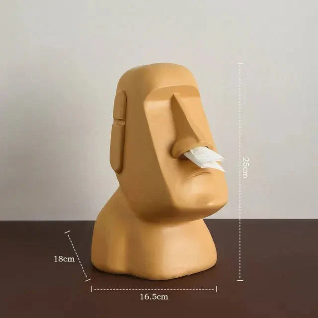 Taschentuchbox im Osterinsel-Statuen-Design
