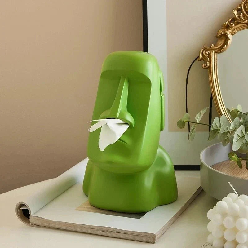 Taschentuchbox im Osterinsel-Statuen-Design