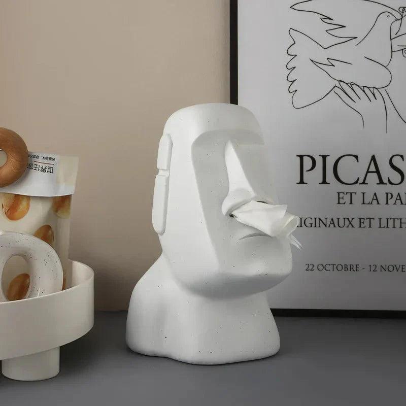 Taschentuchbox im Osterinsel-Statuen-Design