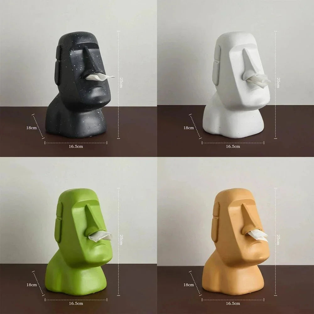 Taschentuchbox im Osterinsel-Statuen-Design