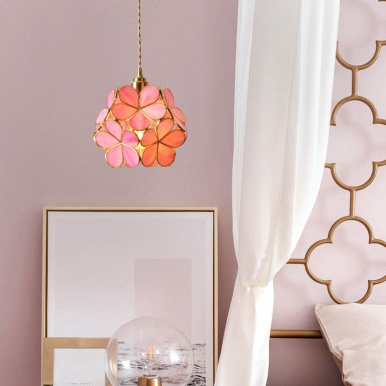 Frendorf | PetalGlow Glasblütenblatt-Pendelleuchte | Nordischer Stil | Elegantes Design für Ess- & Wohnzimmer