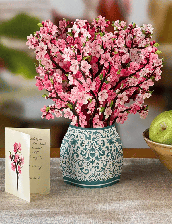 Kunstoff Pop-up Blume | Inkl. Gratis Geschenkkarten - Faire