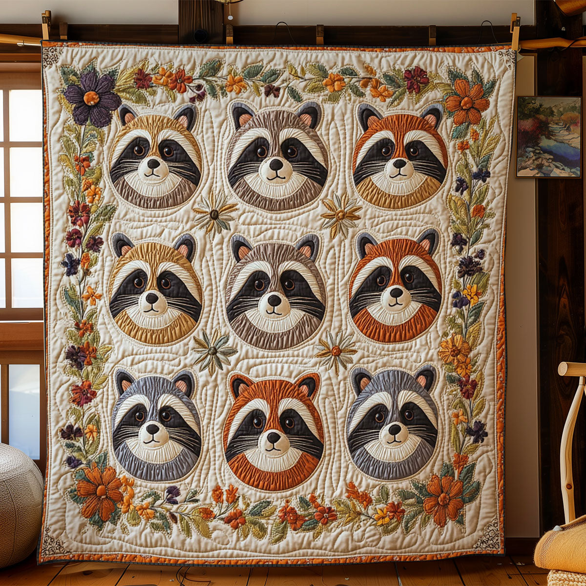 Baby Waschbär Decke