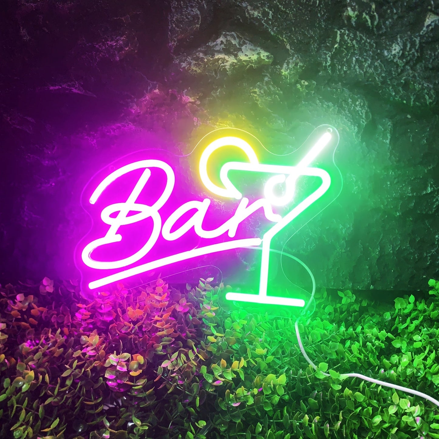 Frendorf | Dimmbarer LED-Neon-Bar-Schild – USB-betrieben mit Dimmer