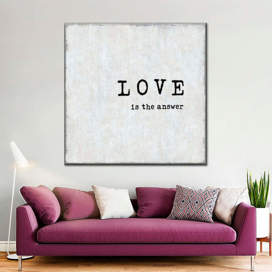 Frendorf | Liebe Ist Die Antwort In BW Wandkunst