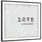 Frendorf | Liebe Ist Die Antwort In BW Wandkunst