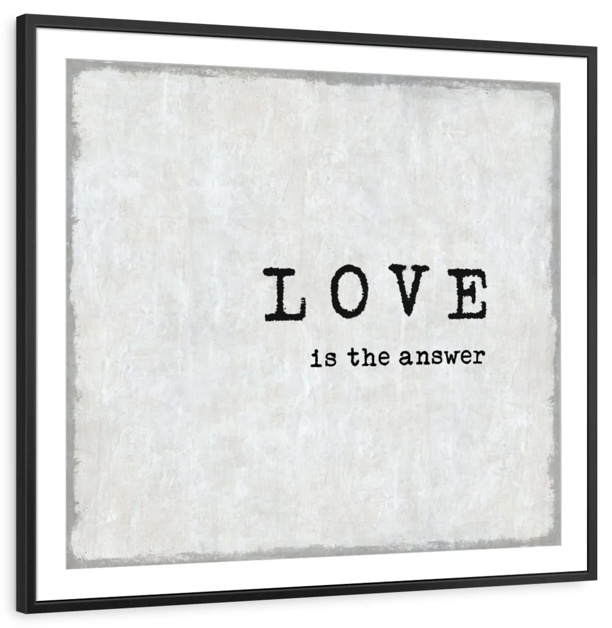 Frendorf | Liebe Ist Die Antwort In BW Wandkunst