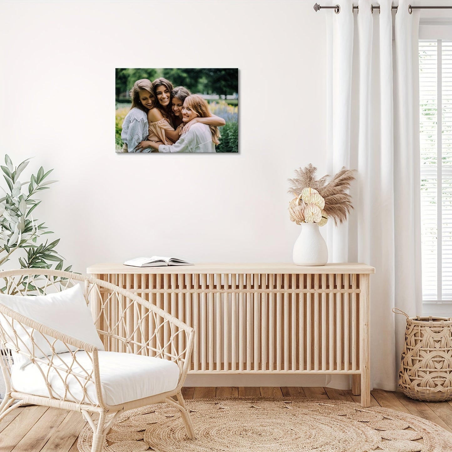 Kreatives Gerahmtes Leinwanddruck-Poster Benutzerdefiniertes Foto Personalisierte Wandkunst für Valentinstagsdekor Kunstwerk Wandmalerei Geschenk Andenken