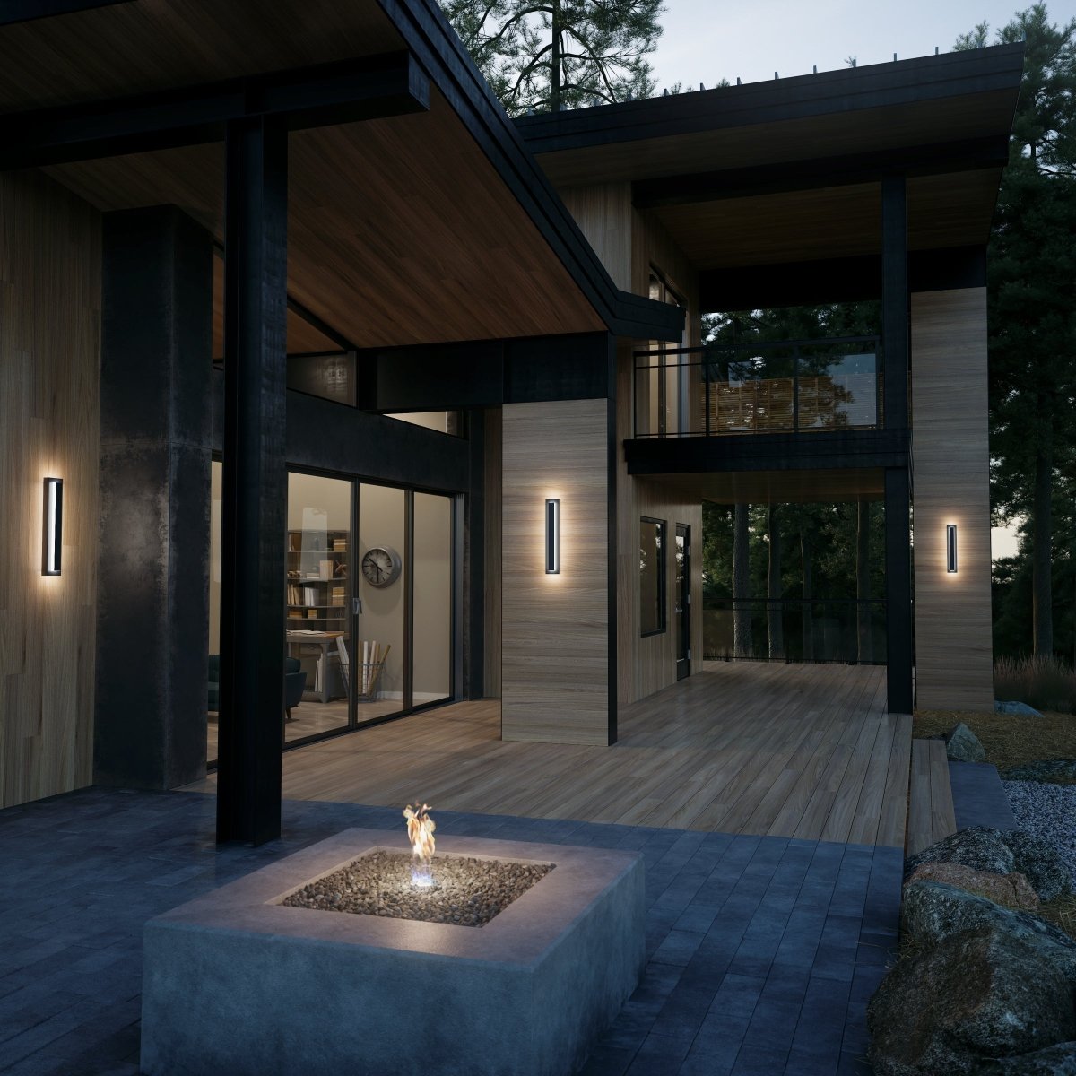 Frendorf | Beleuchten Sie Ihre Außenbereiche mit der eleganten modernen Edge Lampe