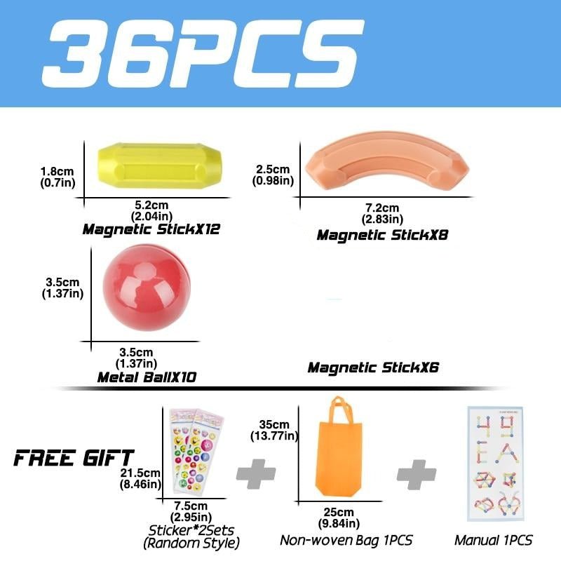 Frendorf | Bildungs-Magnet-Bausteine-Spielset