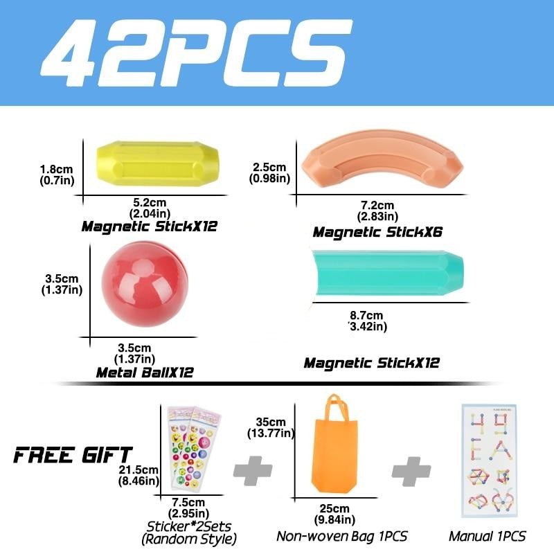 Frendorf | Bildungs-Magnet-Bausteine-Spielset