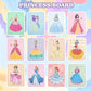Frendorf | 12Stück Prinzessin Board Aufkleber Stoff Poke Kunst DIY Kit
