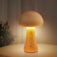 Frendorf | MushroomGlow™ Holzpilz LED Tischlampe | Natürliche Deko Beleuchtung | Stimmungslicht für Zuhause