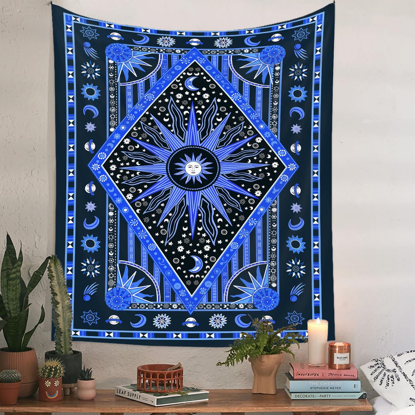 Frendorf Sun Rays Moon Bohemia Wandteppich