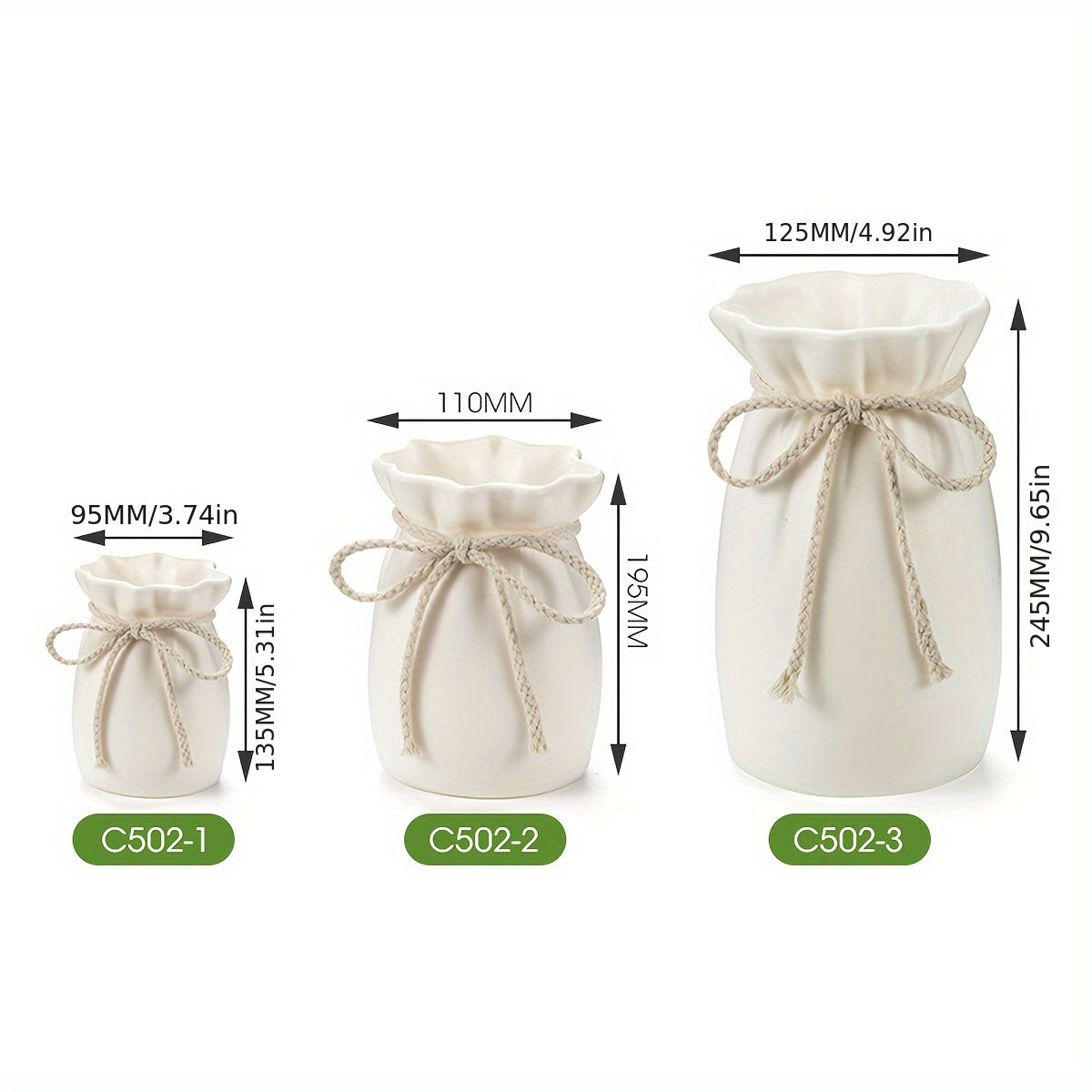 Frendorf | Bohemian geometrische dekorative Vase – Ideal für Frühlings- und Ostern Dekorationen