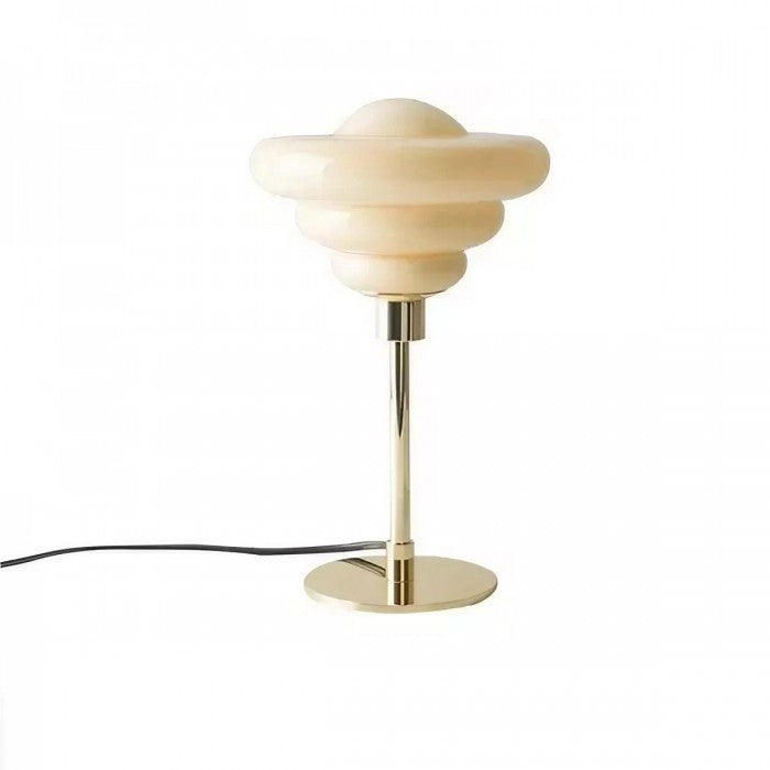 Frendorf | LumaRipple Tischlampe aus strukturiertem Glas