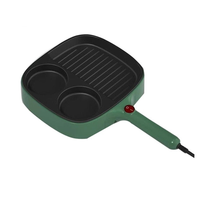 Elektrische Grillpfanne 3-in-1 Antihaft-geteilte Grillpfanne