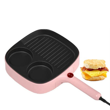 Elektrische Grillpfanne 3-in-1 Antihaft-geteilte Grillpfanne