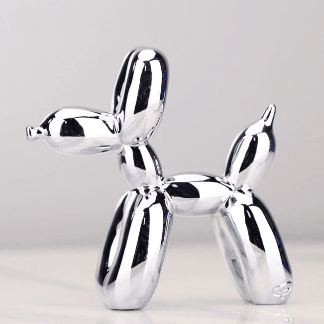 Elektroplated Ballonhund Skulptur