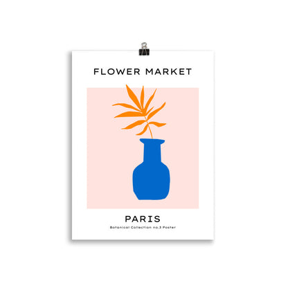 Blumenmarkt - Paris - Palme in der blauen Vase