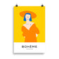 Boheme-Frühling-Damen mit einem Hut