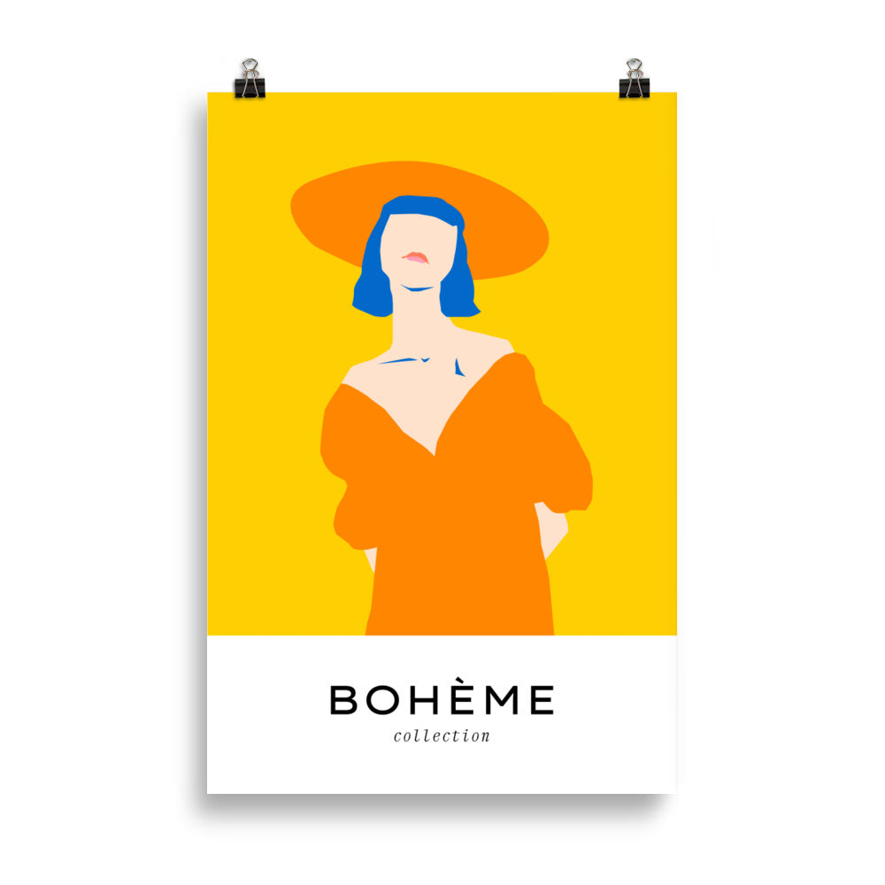 Boheme-Frühling-Damen mit einem Hut