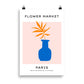 Blumenmarkt - Paris - Palme in der blauen Vase