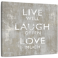 Frendorf | Live Well I Wandkunst