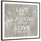 Frendorf | Live Well I Wandkunst
