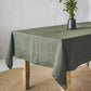 Frendorf | 100% Baumwolle Pastoral Tischläufer – 50x300cm, Grün, weich & langlebig, Landhaus Esszimmer Dekor, rustikaler Boho-Stil, maschinenwaschbar, perfekt für Zuhause, Hochzeiten, Partys & Feiertagsdekorationen