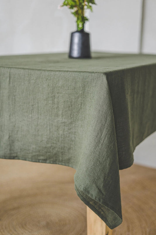 Frendorf | 100% Baumwolle Pastoral Tischläufer – 50x300cm, Grün, weich & langlebig, Landhaus Esszimmer Dekor, rustikaler Boho-Stil, maschinenwaschbar, perfekt für Zuhause, Hochzeiten, Partys & Feiertagsdekorationen
