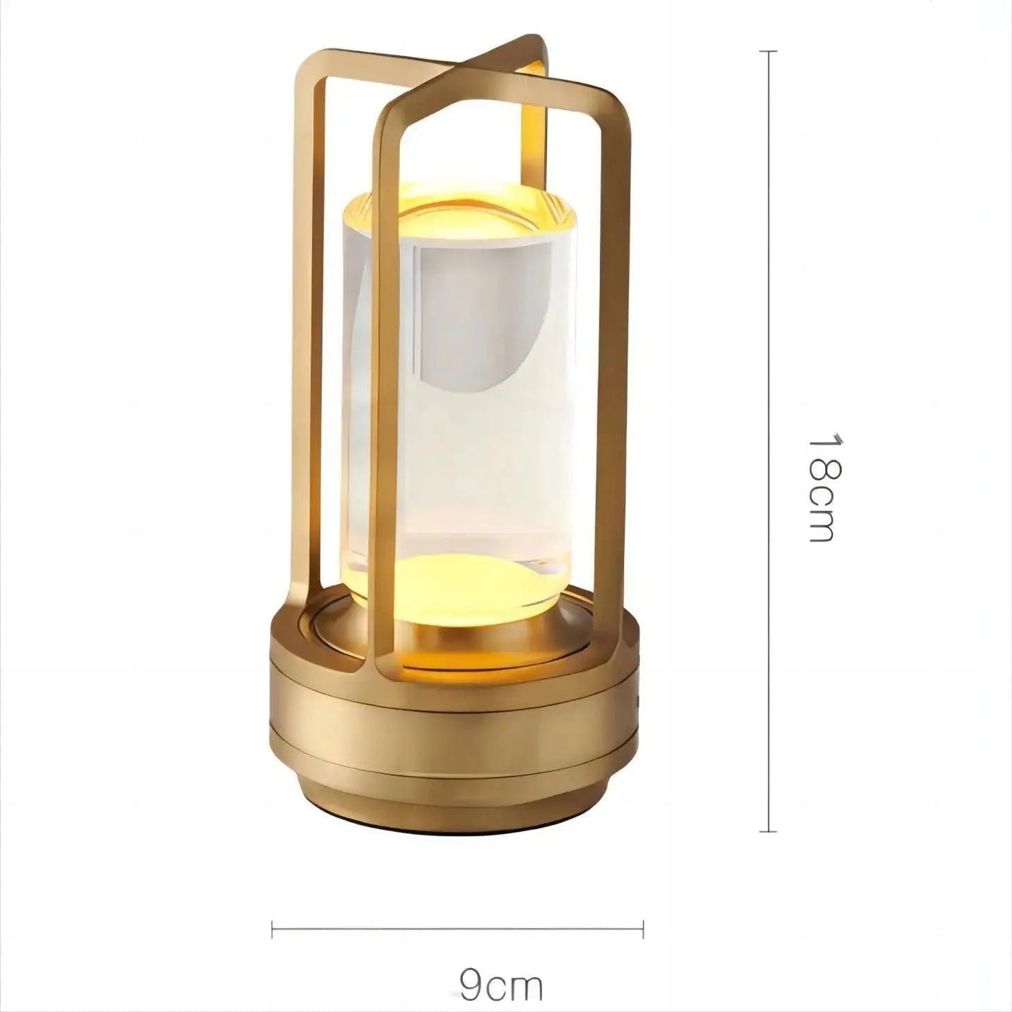Frendorf | Haljor - Skandinavische LED Tischlampe - Kabellampe mit Aufladung