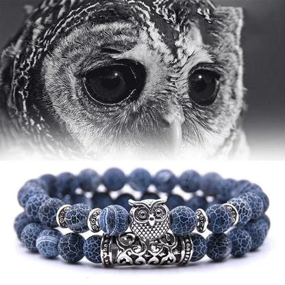 Frendorf | Eule Charme Naturstein-Armband