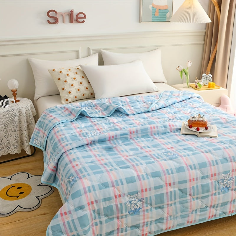 Weiches & Leichtes Sommerdecke - Atmungsaktives und Hautfreundliches Plaid für Sofa, Klimaanlage und Mehrfachnutzung