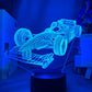 Formel-1-3D-Illusionslampe mit Farbmodus