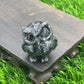 Frendorf 3.5cm natürliche Kristall Eule Ornament Edelstein Dekoration
