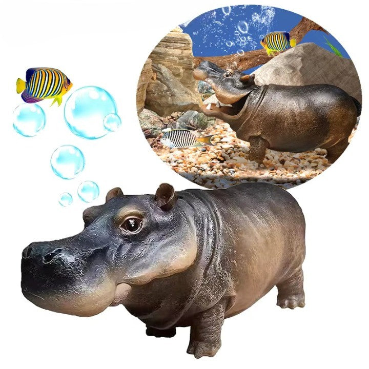Frendorf | Mini Hippo Dekorative Fischtank Luftblubber