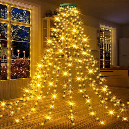 Frendorf | Weihnachtsbaum Wasserfalllichter mit Ring
