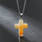Frendorf | Halskette mit Kreuz aus natürlichen Edelsteinen – Seraphina