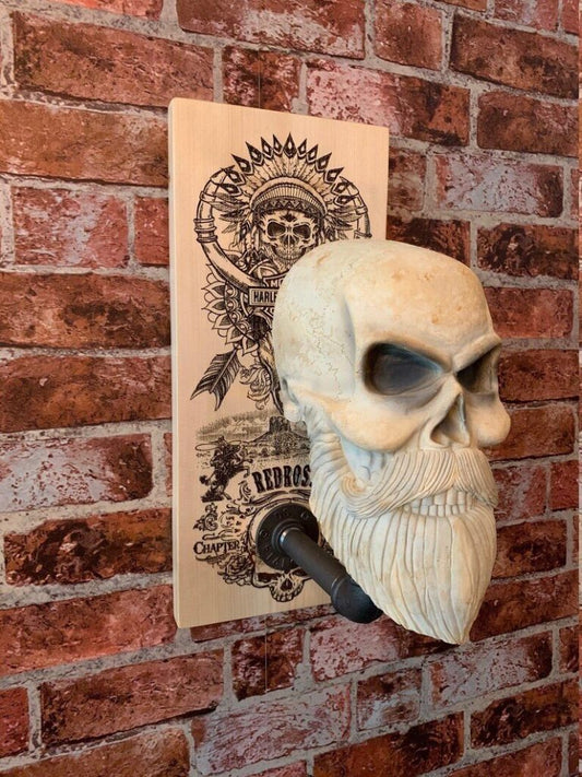 Frendorf | Bearded Skull – Adler Schädel & Kreuz