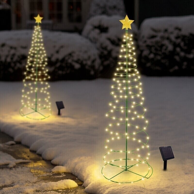 Frendorf | LED-Solar-Weihnachtsbaumbeleuchtung für den Außenbereich