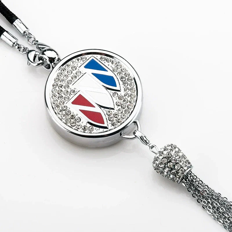 Frendorf | Auto Rückspiegel Anhänger | Glitzerndes Rhinestone Zubehör | Zinklegierung | 100g