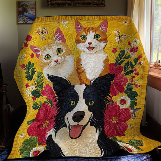 Happy Cat und Dog Quilt