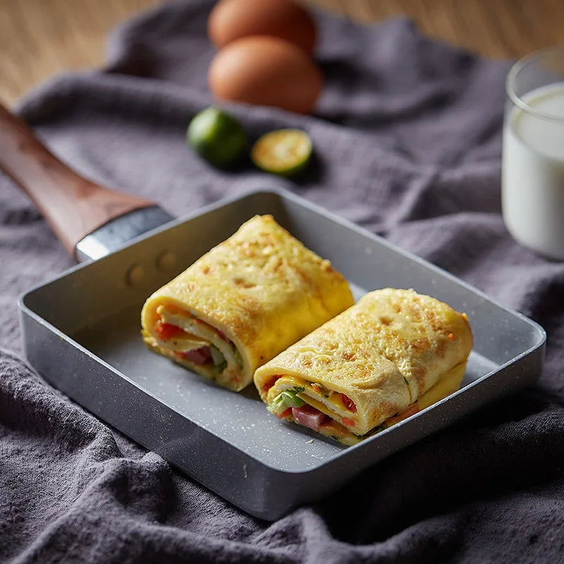Antihaft Bratpfanne Tamagoyaki Omelette Eierpfanne Kochstelle Gasherd