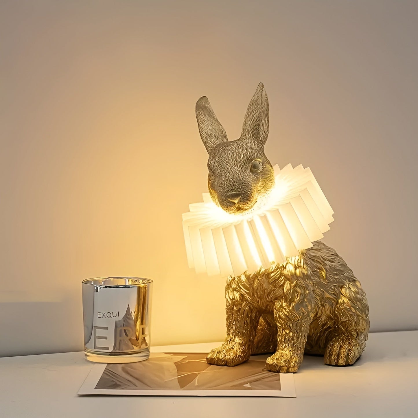 Frendorf | LumiBun – Art Deco inspirierte Kaninformierte Tischlampe