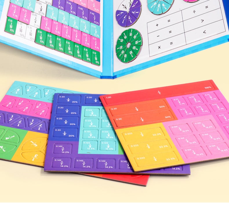 Frendorf | Montessori Magnetisches Buch-Bruchteil-Puzzle für KinderKauf 2 spar 10%&Kostenloser Versand