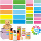 Frendorf | 240 PCS Baby Lebensmittel Etiketten Set in 2 Größen und 45 Designs Wasserfest für Lebensmittelbehälter, Gläser