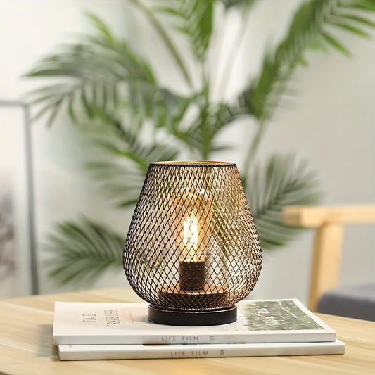 RusticMesh Tischlampen Set – Industrieller Stil und Stimmungsvolle Beleuchtung