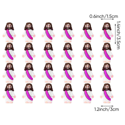 Frendorf | 24 Stück Mini-Jesus-Figuren für Osterdekorationen
