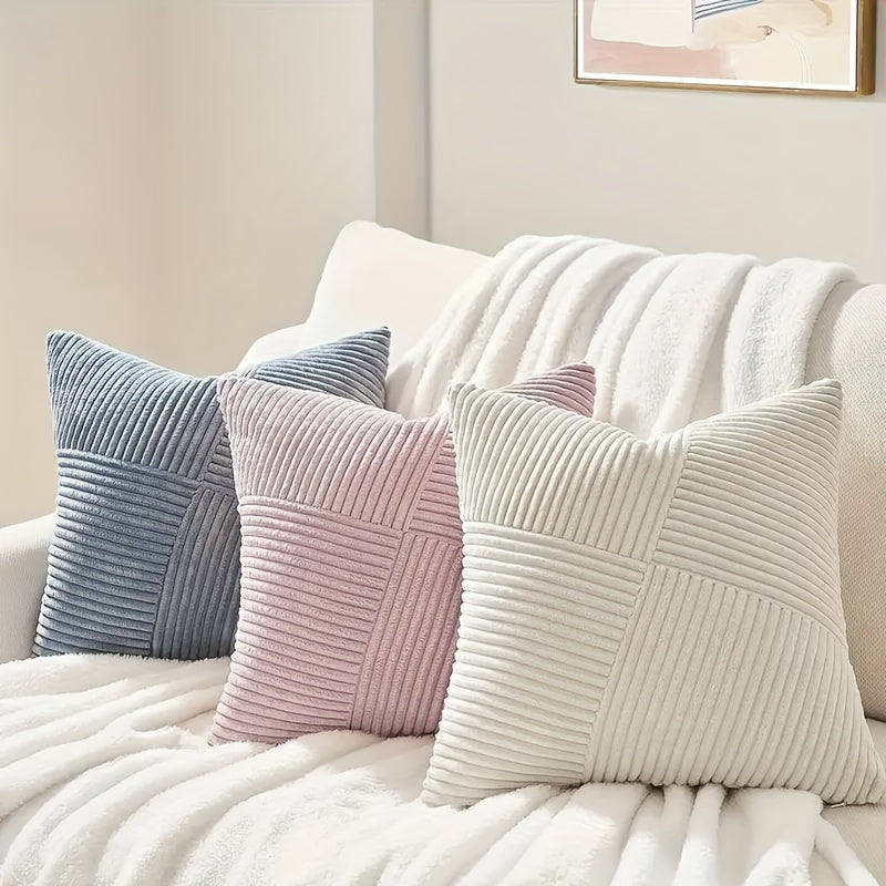 Frendorf | 2-teilige Bohemian Stil Corduroy Kissenbezüge – Weich und stilvoll für Sofa und Bett